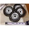 Image 1 : LOT OF 4 KNOT WHEEL BRUSH 4.5"x13C