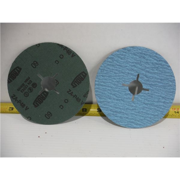 LOT OF 46 TYROLIT #34163906 FIBRE DISC, ZIRCONIUM, 60, 5"X7/8" ARBOR