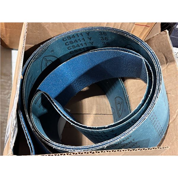 KLINGSPOR BLUEBELT CS 411Y 4x137.75 36 GRIT #CS411Y/35/4X137-3/4