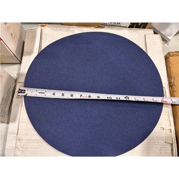 LOT OF 16 NORTON BLUEFIRE #R821P 16"d 60 GRIT SANDING DISCS