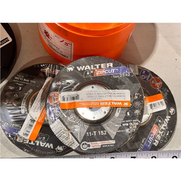 LOT OF 15 WALTER ZIPCUT #11T 152V 5x3/64x7/8" TYPE 27