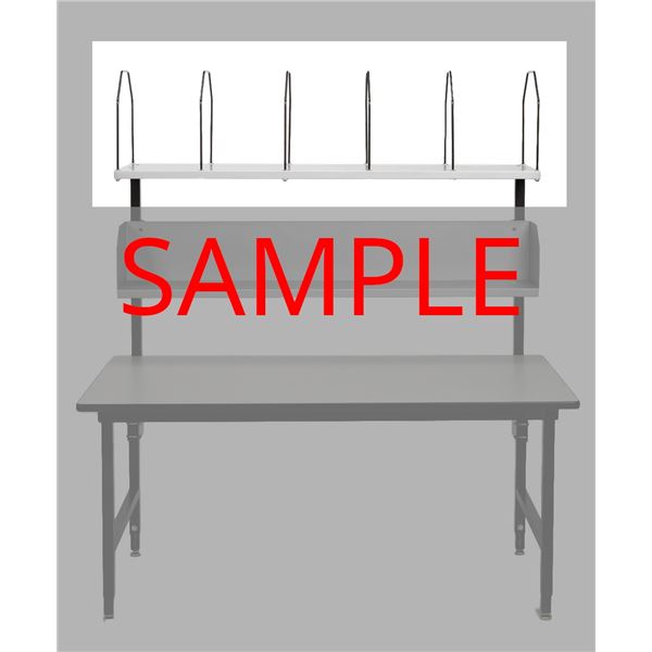 CARTON RACK W/ 6 DIVIDERS 64x17x15