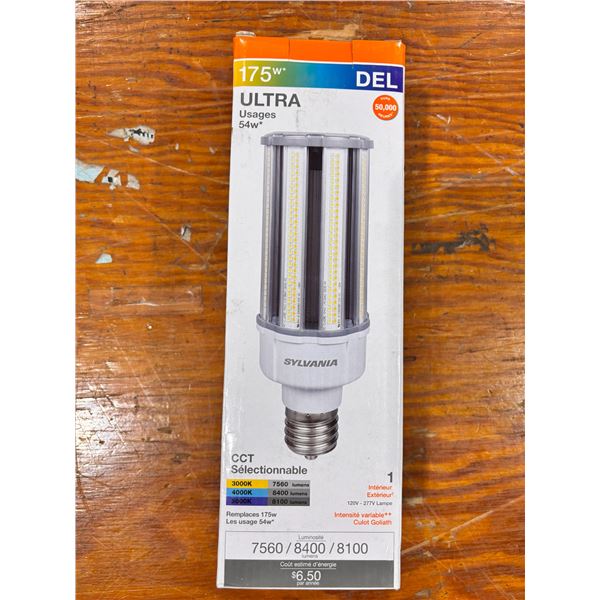 SYLVANIA ULTRA LED SELECTABLE HID RETROFIT LAMP - EX39 BASE - 36 | 45 | 54W - CCT SELECTABLE