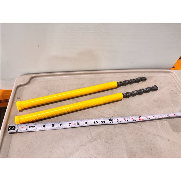 LOT OF 2 PELTON DRILL BITS 3/4x12