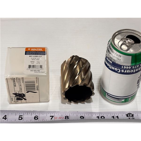 WALTER SST ANNULAR CUTTER 2-3/16" DIAMETER BRONZE 2" DEPTH OF CUT 3/4" SHANK