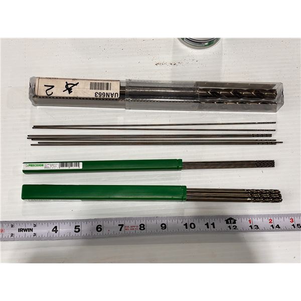 LOT OF 26 ASSORTED 12" AIRCRAFT DRILL BITS