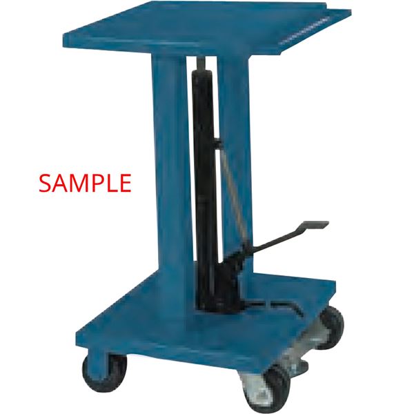 WESCO HYDRAULIC WORK TABLE 18"X18" STEEL 500 LBS. CAPACITY