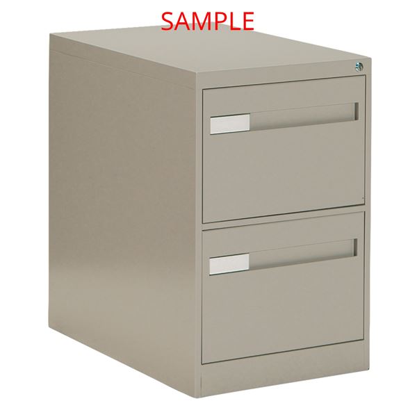VERTICAL FILING CABINET 2-DRAWER 18.15"X26.56"X29" BEIGE