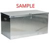 Image 1 : VESTIL ALUMINUM TREADPLATE PORTABLE TOOL BOX 25-1/16"X49-1/4"X24" SILVER