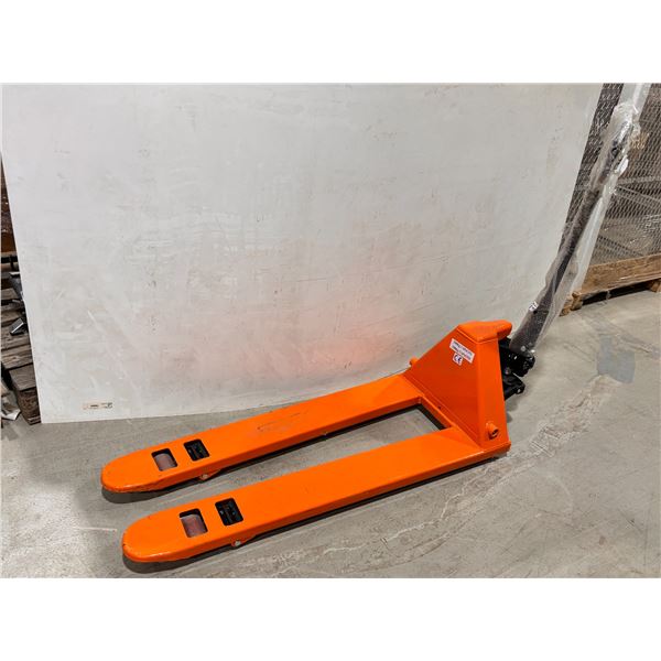 KLETON PALLET TRUCK  20.5x42" (ORANGE) *DAMAGED BUT FUNCTIONAL*