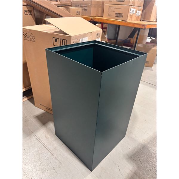 SAFCO RECYCLING CONTAINER BASE 15.5x15.5x26" GREEN