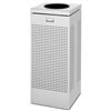 Image 1 : RUBBERMAID SILHOUETTE SQUARE OPEN TOP WASTE RECEPTACLE STAINLESS STEEL 6 GAL