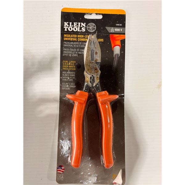 KLEIN TOOLS INSULATED HIGH-LEVERAGE PLIERS
