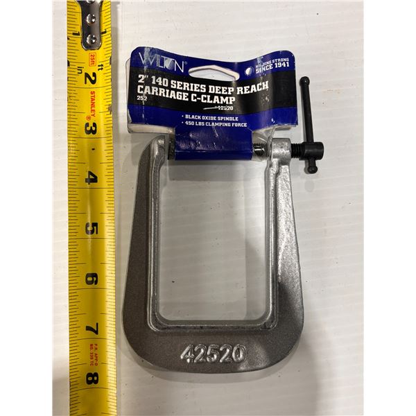 WILTON 2" 140 SERIES DEEP REACH CARRIAGE CLAMP #42520