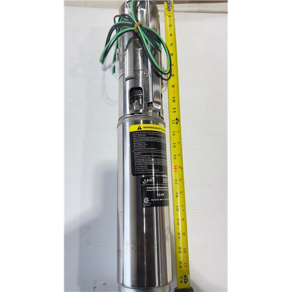 LEO #DWS050-2C SUBMERSIBLE DEEP WELL PUMP 230V 1300 GPH 1/2 HP