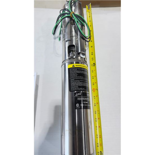 LEO #DWS050-2C SUBMERSIBLE DEEP WELL PUMP 230V 1300 GPH 1/2 HP