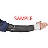 Image 1 : PACK OF 50 HYFLEX #11-281 NARROW THUMB PROTECTIVE ARM SLEEVE 12" ASTM ANSI A4 GREY