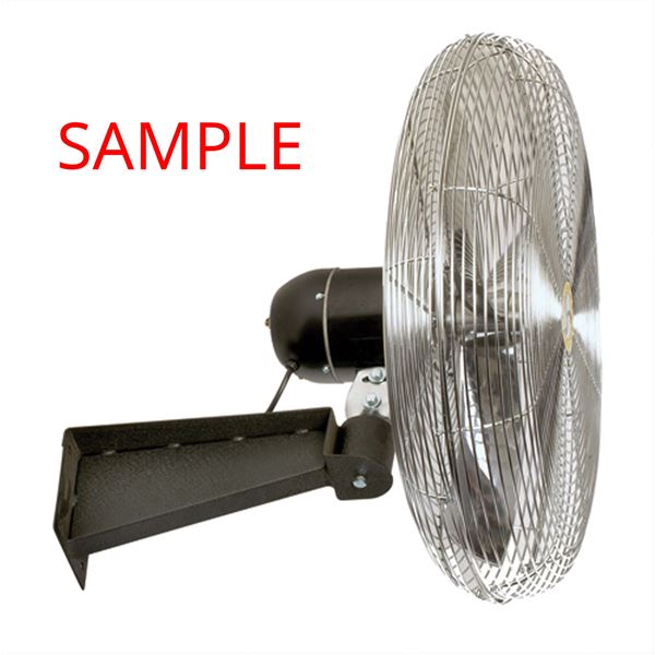 AIR MASTER #37145 3-SPEED INDUSTRIAL WALL FAN 30"d