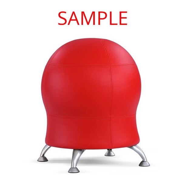 SAFCO #4750CI ZENERGY BALL CHAIR (RED)