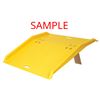 Image 1 : PORTABLE POLY HAND TRUCK DOCK PLATE 750 LBS MAX 36"X35"X5"