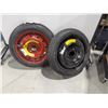 Image 1 : LOT OF 2 ASSORTED SPARE TIRES
