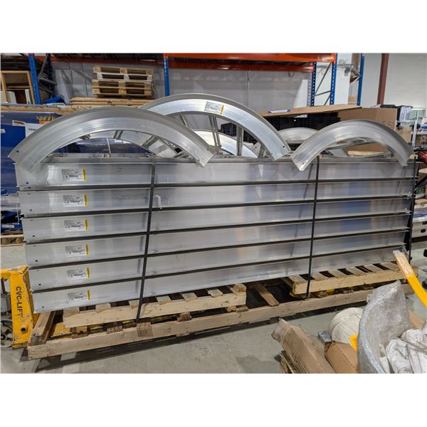 LOT OF 15 CABLE TRAY 24"WIDTH - 12xSTRAIGHT #AH2524L12-3 3x90DEGREE BEND #AHF524LVO9012H