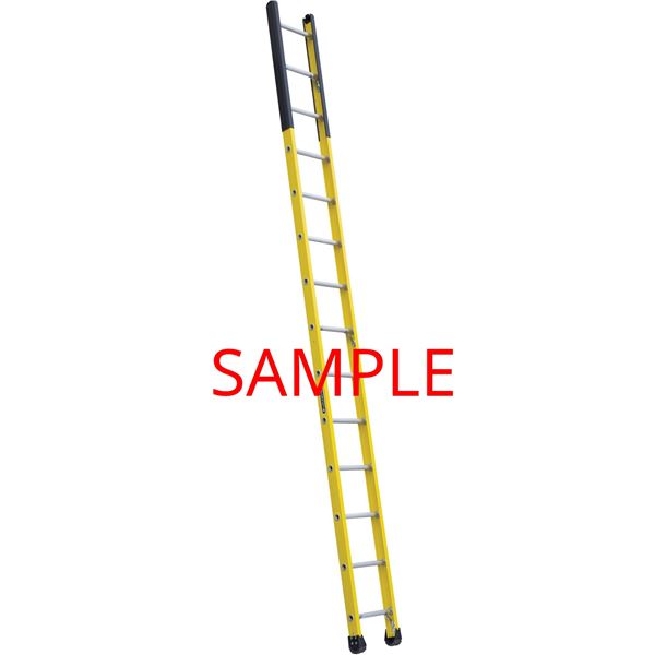 LOUISVILLE LADDER SINGLE MANHOLE LADDER #FE8914 14' FIBREGLASS 375 LBS. CAPACITY CSA GRADE 1AA