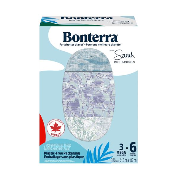 BONTERRA FACIAL TISSUE 3-PLY 150 SHEETS (3-PACK)