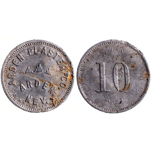 Arden Plaster Co., Arden, Nevada Trade Token