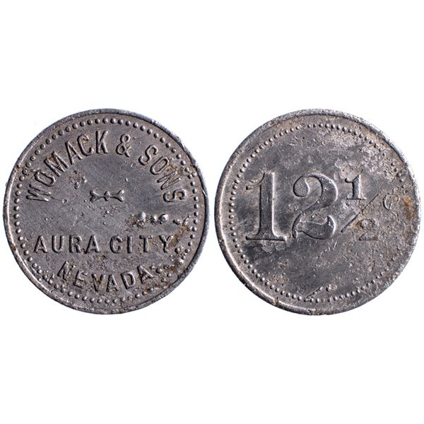 Womack & Sons, Aura City, Nevada Trade Token