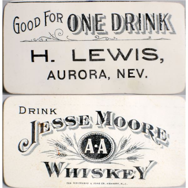 H. Lewis, Aurora, Nevada Trade Token
