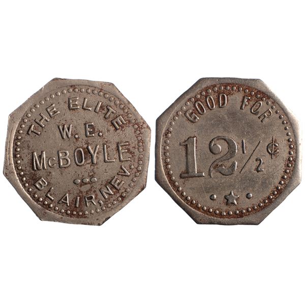The Elite, WE McBoyle, Blair, Nevada Token