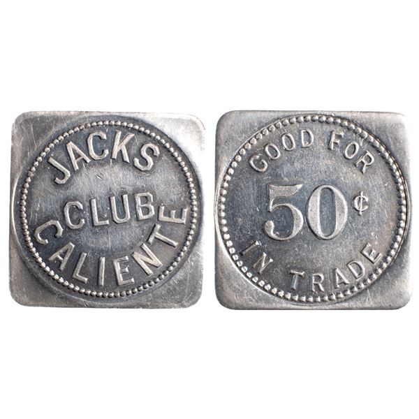 Jack's Club, Caliente, Nevada Trade Token