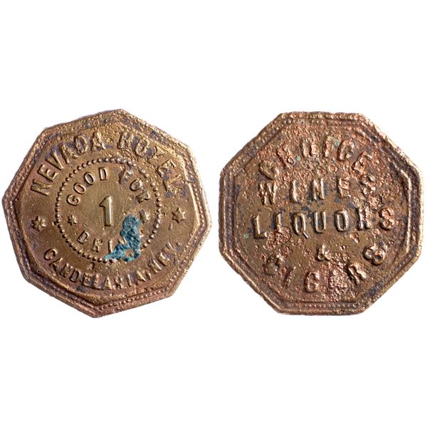 Nevada Hotel, Candelaria, Nevada Trade Token