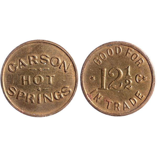 Carson Hot Springs, Nevada Trade Token