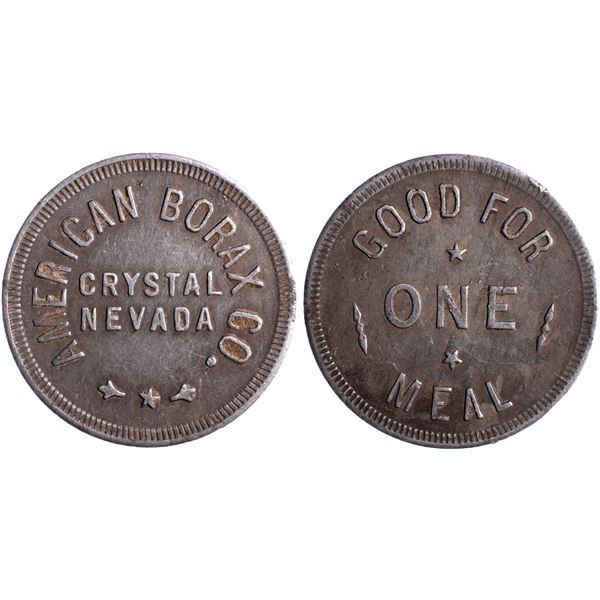 American Borax Co., Crystal, Nevada Trade Token
