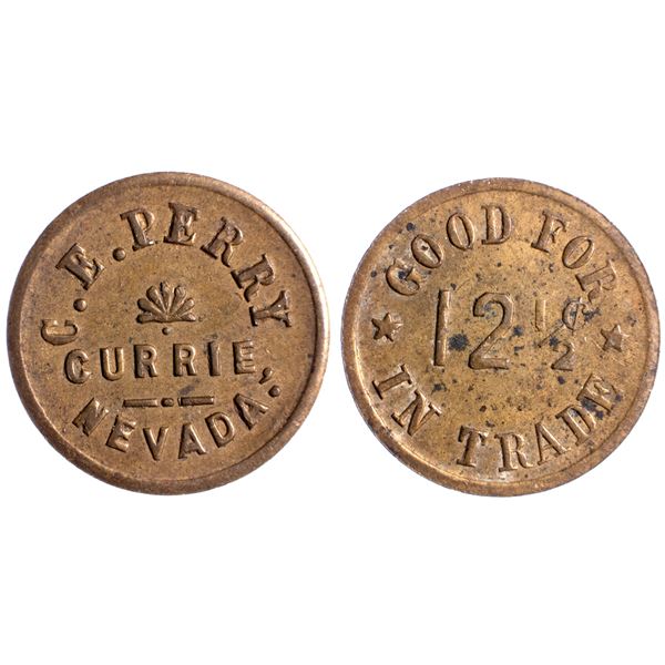 CE Perry, Currie, Nevada Trade Token