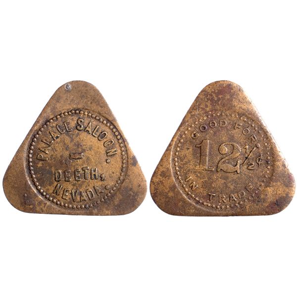 Palace Saloon, Deeth, Nevada Trade Token