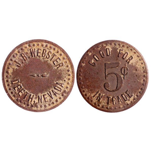 JB Webster, 5C, Deeth, Nevada Trade Token