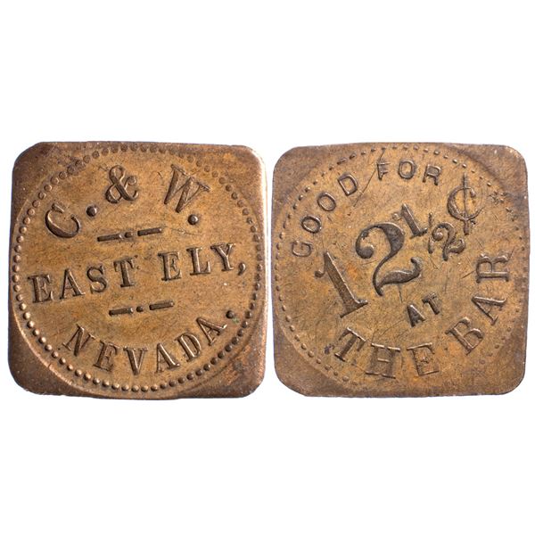 C&W, East Ely, Nevada Trade Token