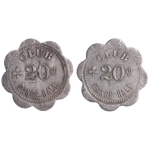 Club Dance Hall, Ely, Nevada Trade Token