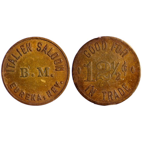 Italien Saloon, Eureka, Nevada Trade Token