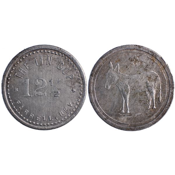 The Tin Cup, Farrell, Nevada Trade Token