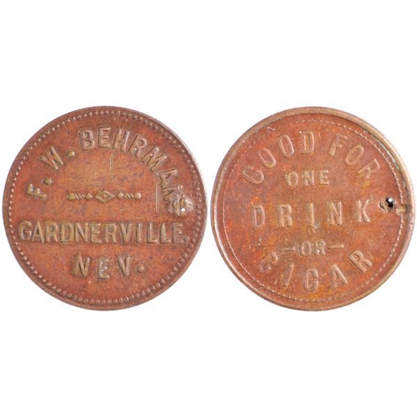 FW Behrman, Gardnerville, Nevada Trade Token