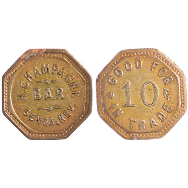 H Champagne Bar, Genoa, Nevada Trade Token