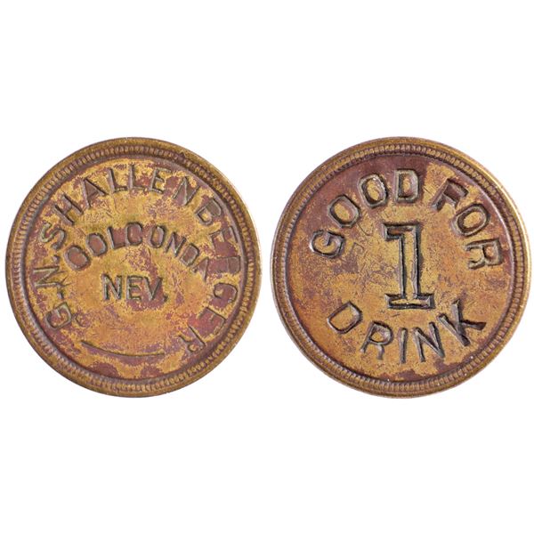 G. N. Shallenberger, Golconda, Nevada Trade Token