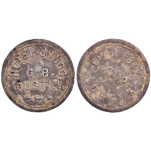 Hotel Jungo, GB Austin, Jungo, Nevada Trade Token