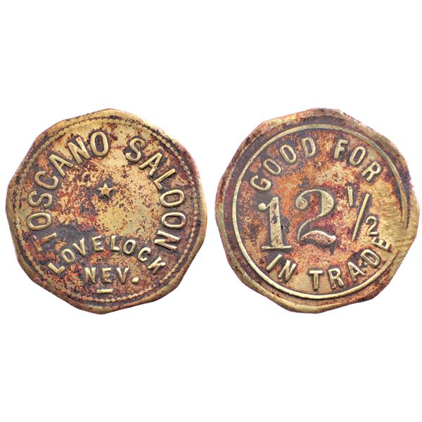 Toscano Saloon, Lovelock, Nevada Trade Token