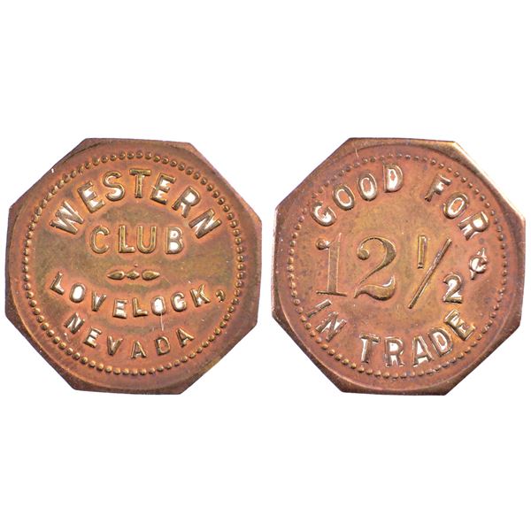 Western Club, Lovelock, Nevada Trade Token