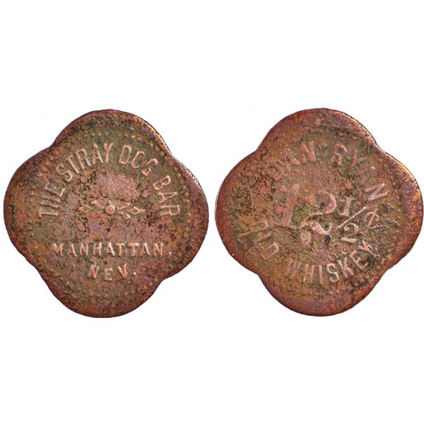 The Stray Dog Bar, Manhattan, Nevada Trade Token